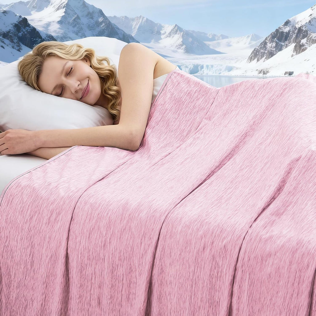 ChillWave Breathable Cooling Blanket For Hot Sleepers - Elesira