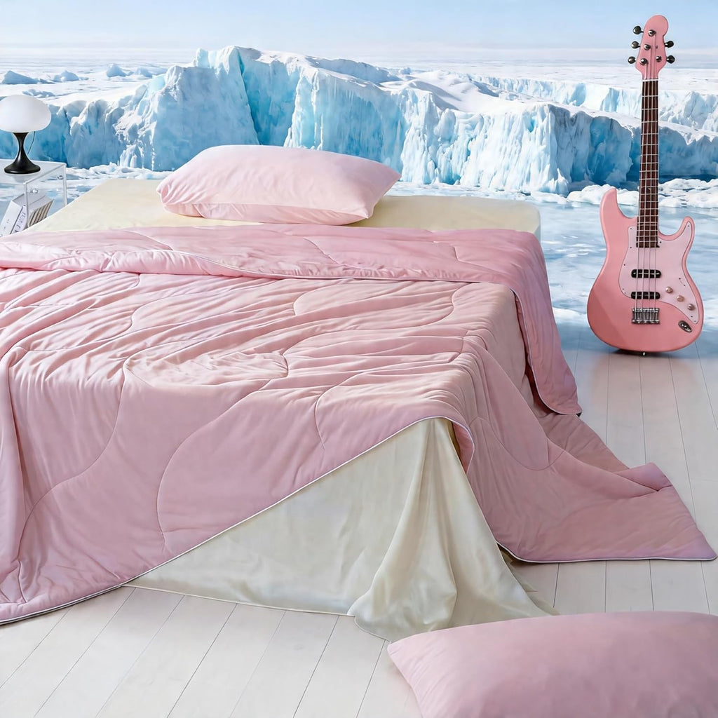 Moisture-Wicking Comforter Set With Lightweight Blanket And Pillowcases - Elesira
