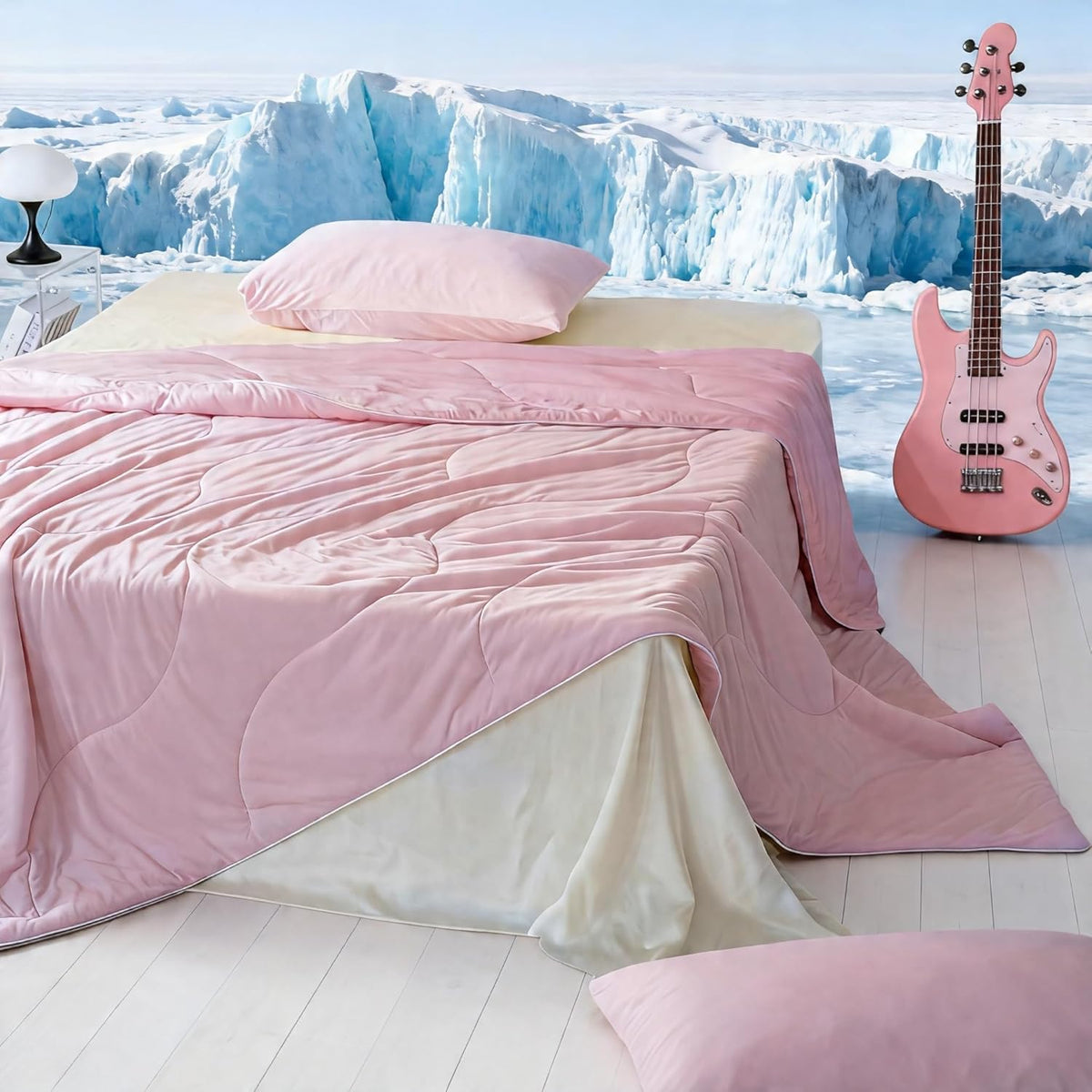 Moisture-Wicking Comforter Set With Lightweight Blanket And Pillowcases - Elesira