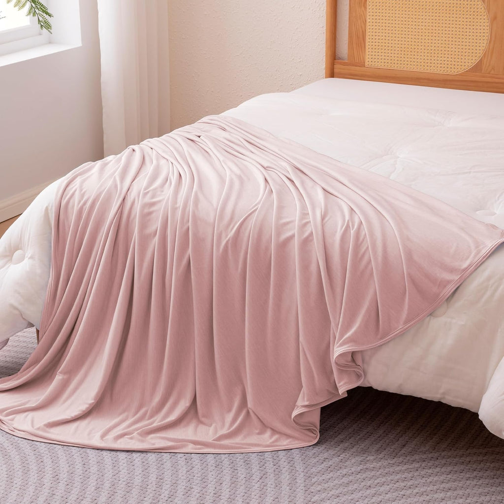 Cooling Comfort Reversible Blanket For Hot Sleepers, Soft Lightweight Throw For Bed And Couch - Elesira