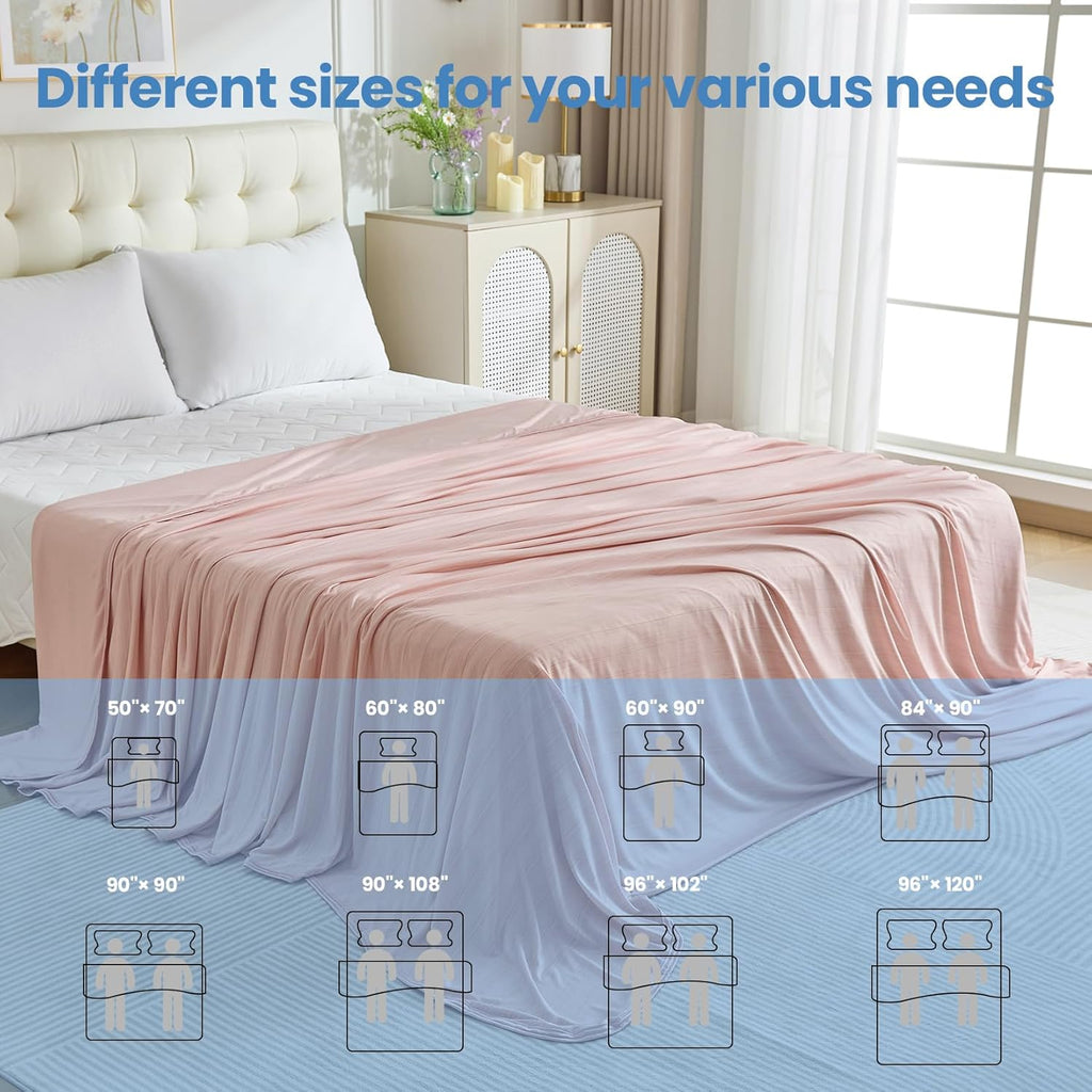 Cooling Blanket Lightweight Summer Comfort For Hot Sleepers And Night Sweats On Bed - Elesira
