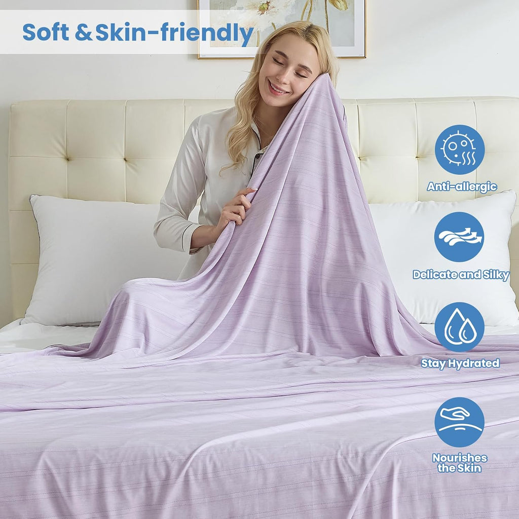 Cooling Blanket Lightweight Summer Comfort For Hot Sleepers And Night Sweats On Bed - Elesira