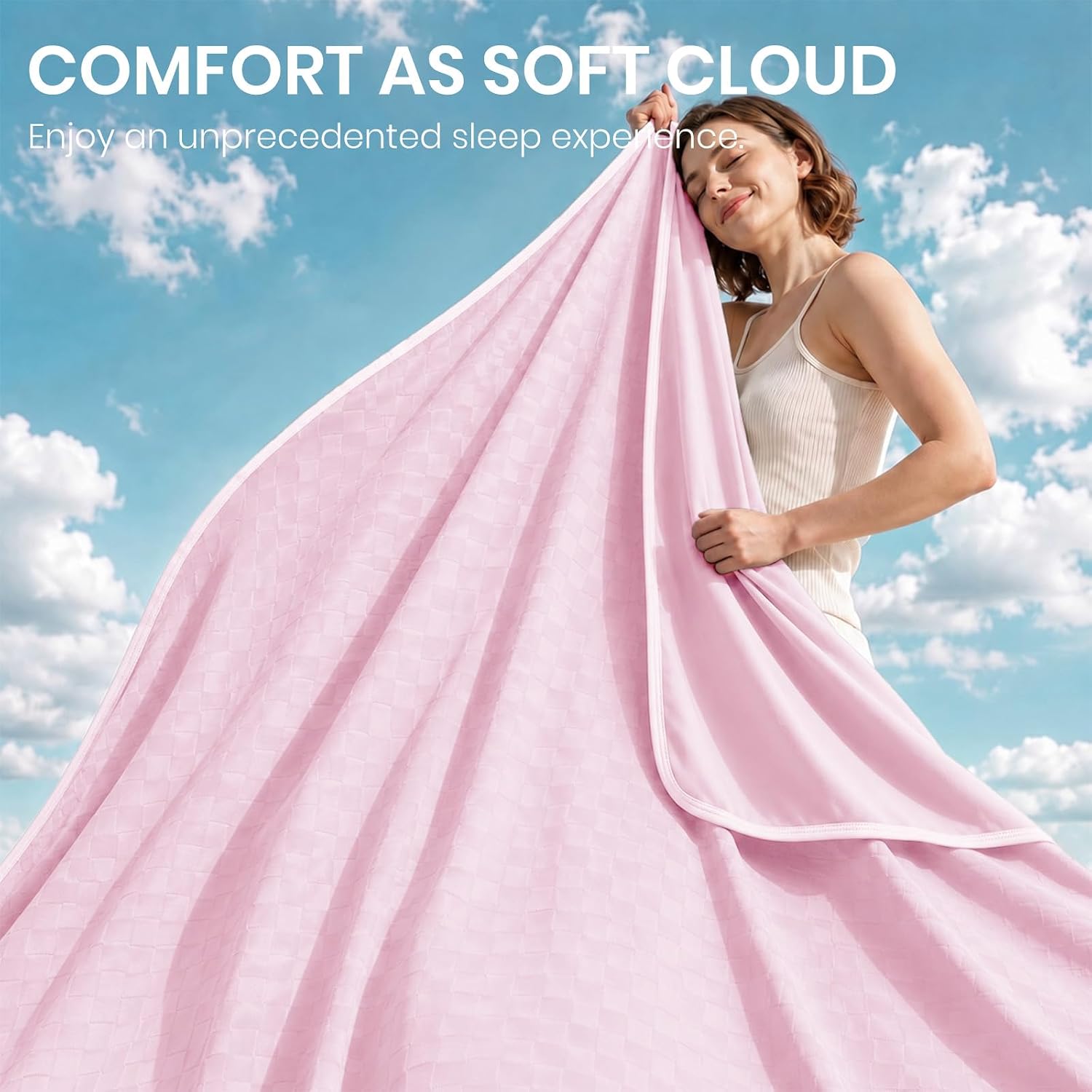 Chill Comfort Kühldecke mit leichtem, weichem Stoff für Menschen, denen nachts warm ist – Elesira