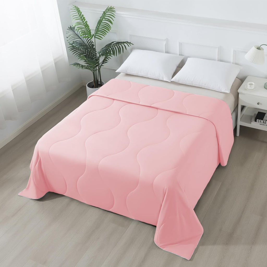 Cool Comfort Breathable Cooling Comforter For Hot Sleepers, Lightweight Summer Cover - Elesira