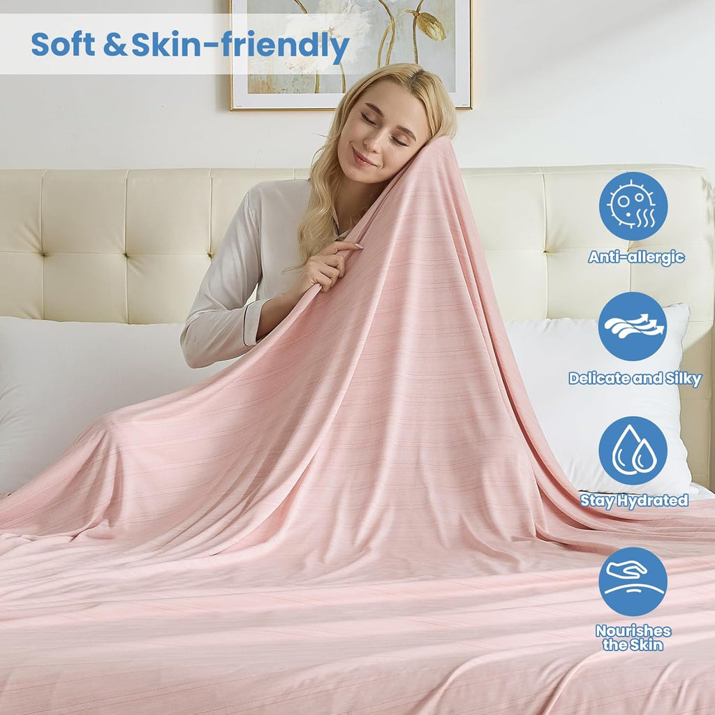 Cooling Blanket Lightweight Summer Comfort For Hot Sleepers And Night Sweats On Bed - Elesira