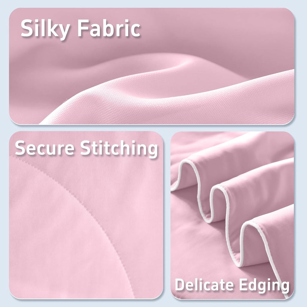 Moisture-Wicking Comforter Set With Lightweight Blanket And Pillowcases - Elesira