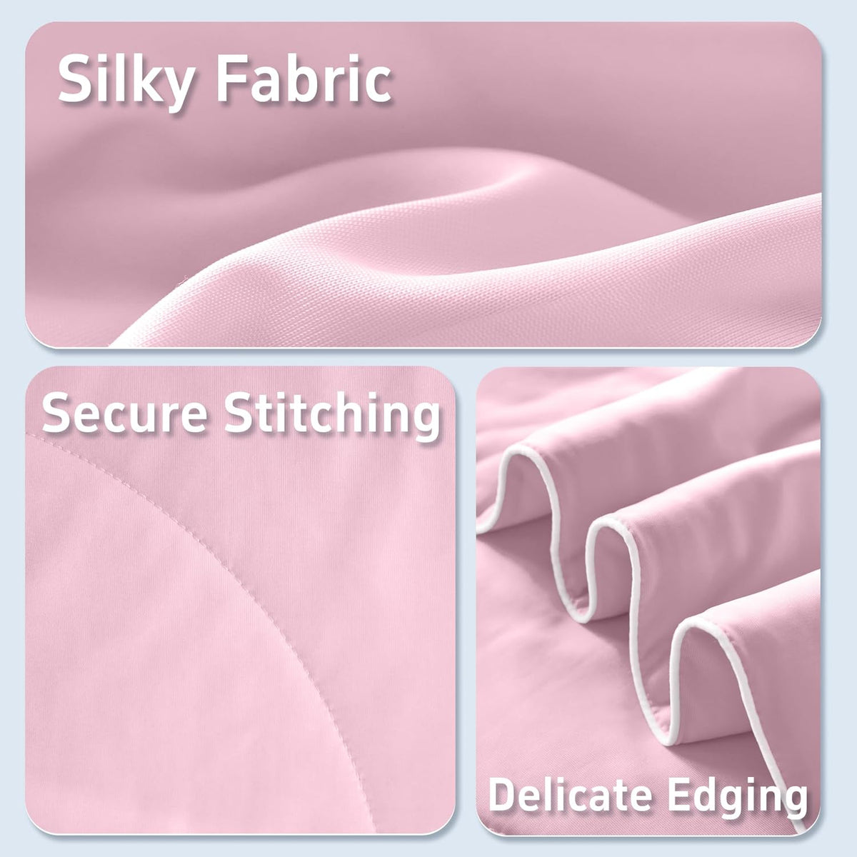 Moisture-Wicking Comforter Set With Lightweight Blanket And Pillowcases - Elesira