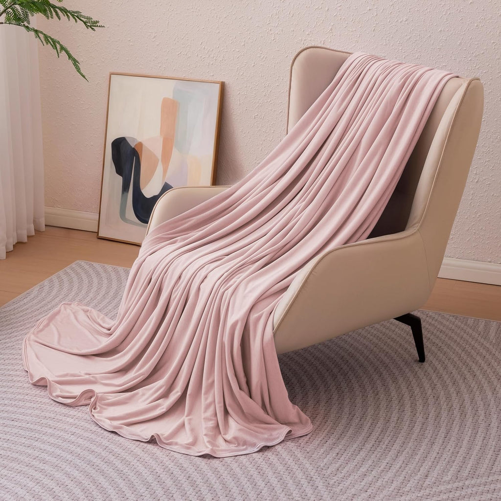 Cooling Comfort Reversible Blanket For Hot Sleepers, Soft Lightweight Throw For Bed And Couch - Elesira