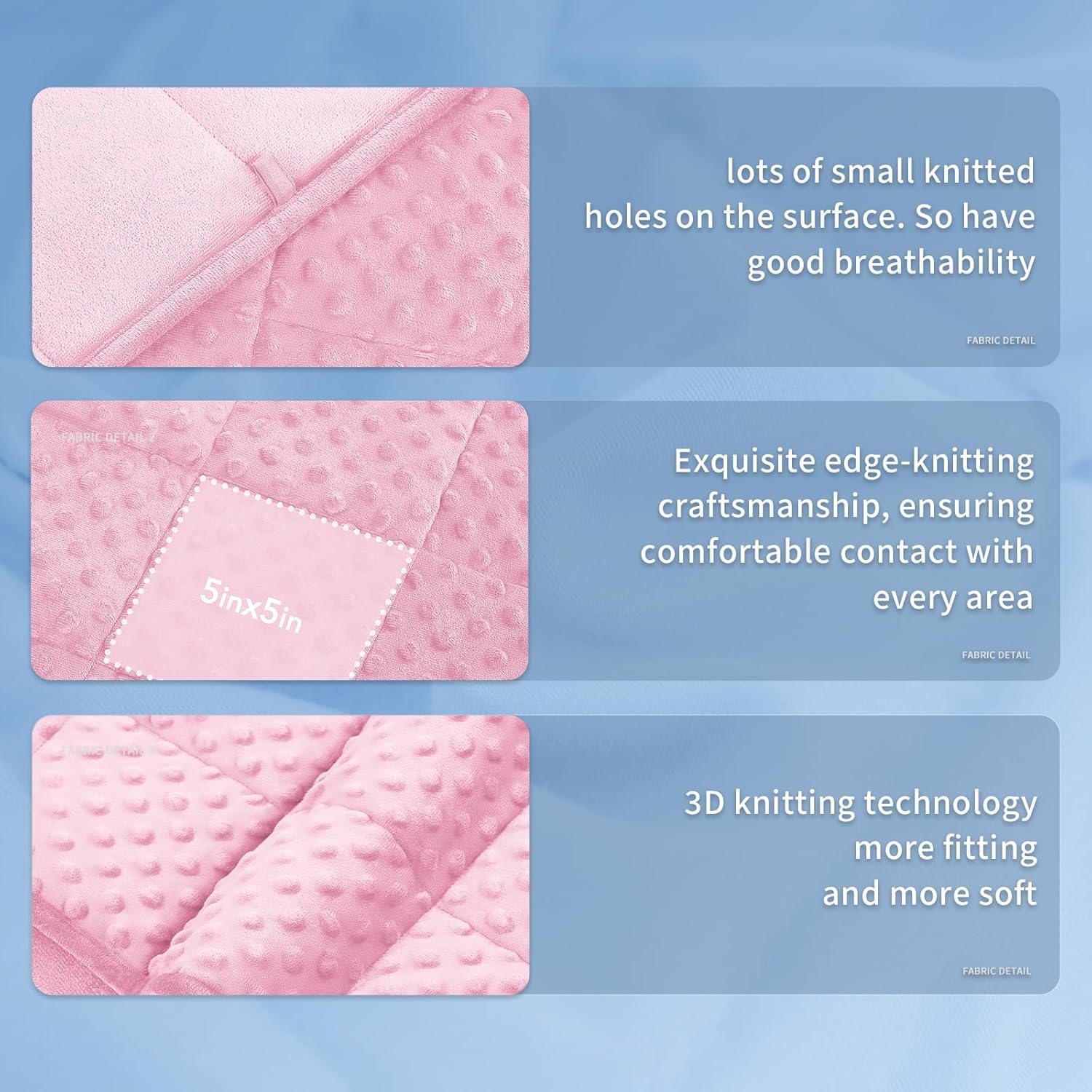 Dots Signature-vægtæppe med kølende mikrofiber til komfort året rundt – Elesira