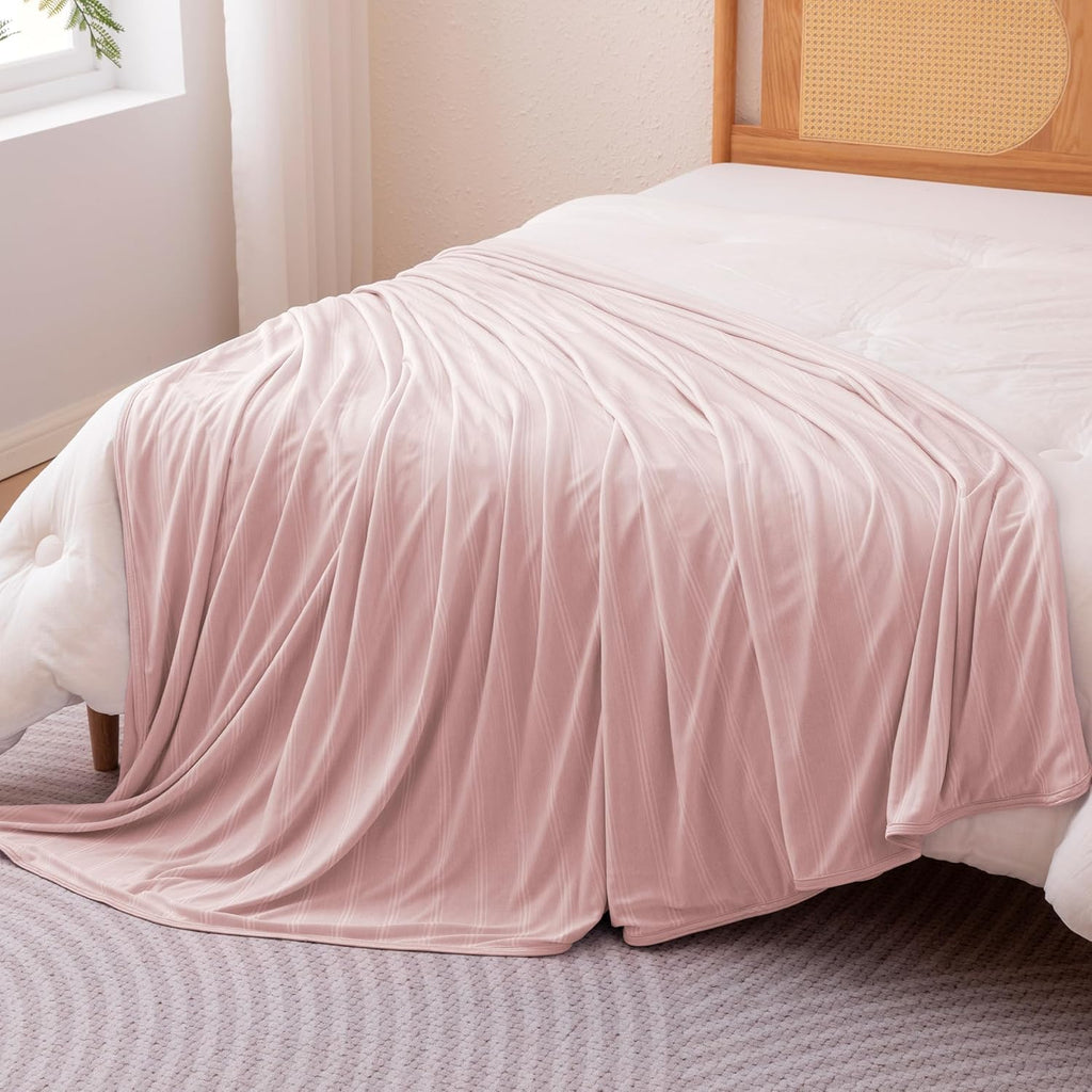 Cooling Comfort Reversible Blanket For Hot Sleepers, Soft Lightweight Throw For Bed And Couch - Elesira