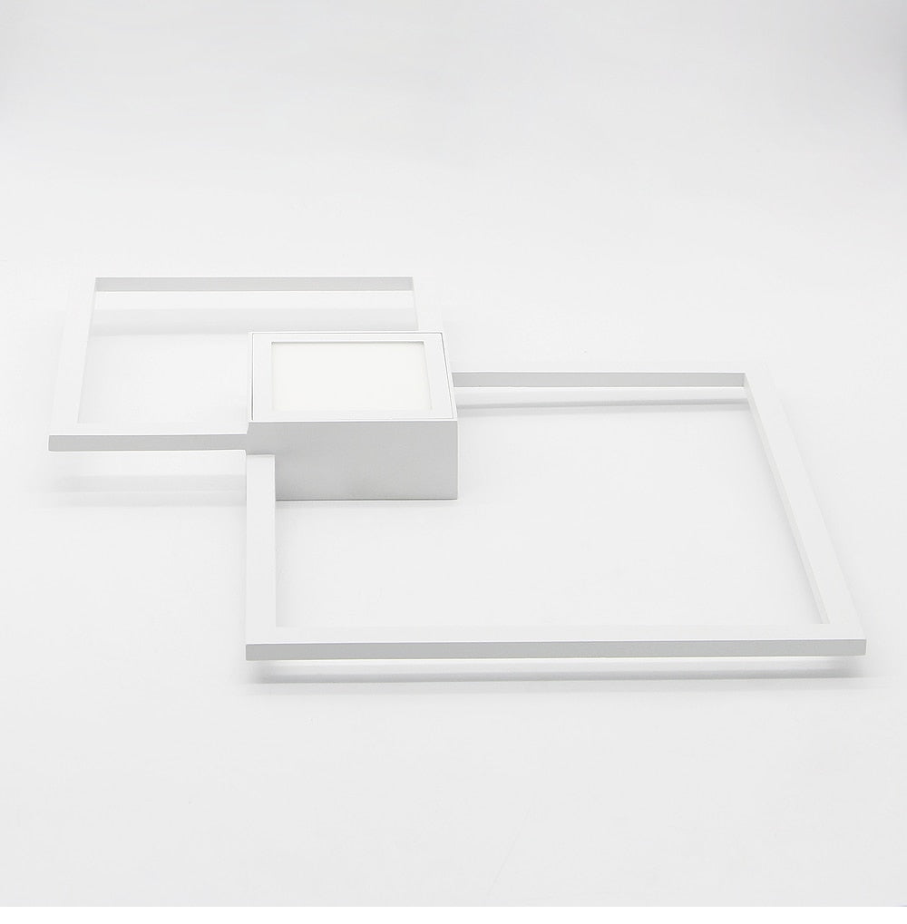 Lampada decorativa da parete quadrata bianconera | elesira
