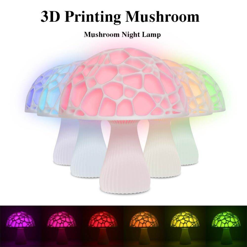 3D Print Elegant Mushroom Table Lamp Room | elesira