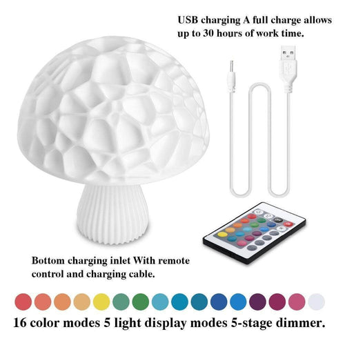 3D Print Elegant Mushroom Table Lamp Room | elesira