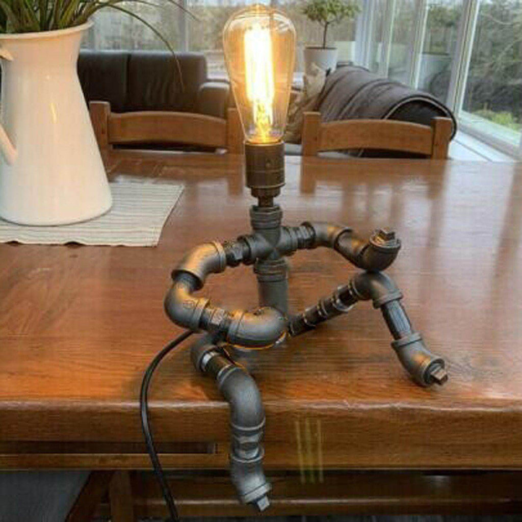 Retro lampa stołowa z gitarzystą, tworząca przytulną atmosferę | elesira