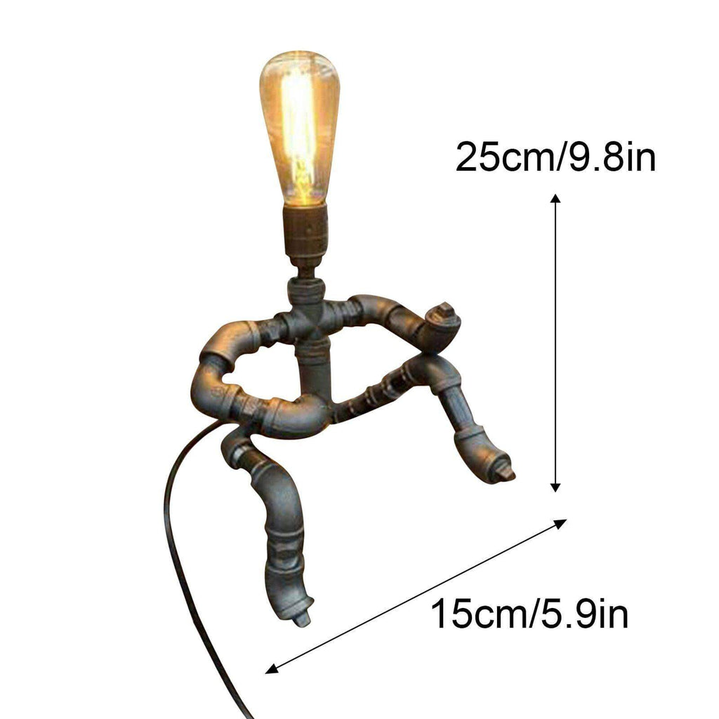 Retro lampa stołowa z gitarzystą, tworząca przytulną atmosferę | elesira