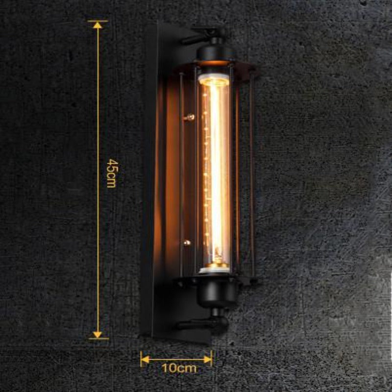 Lampada da parete vintage in stile industriale per bar | elesira