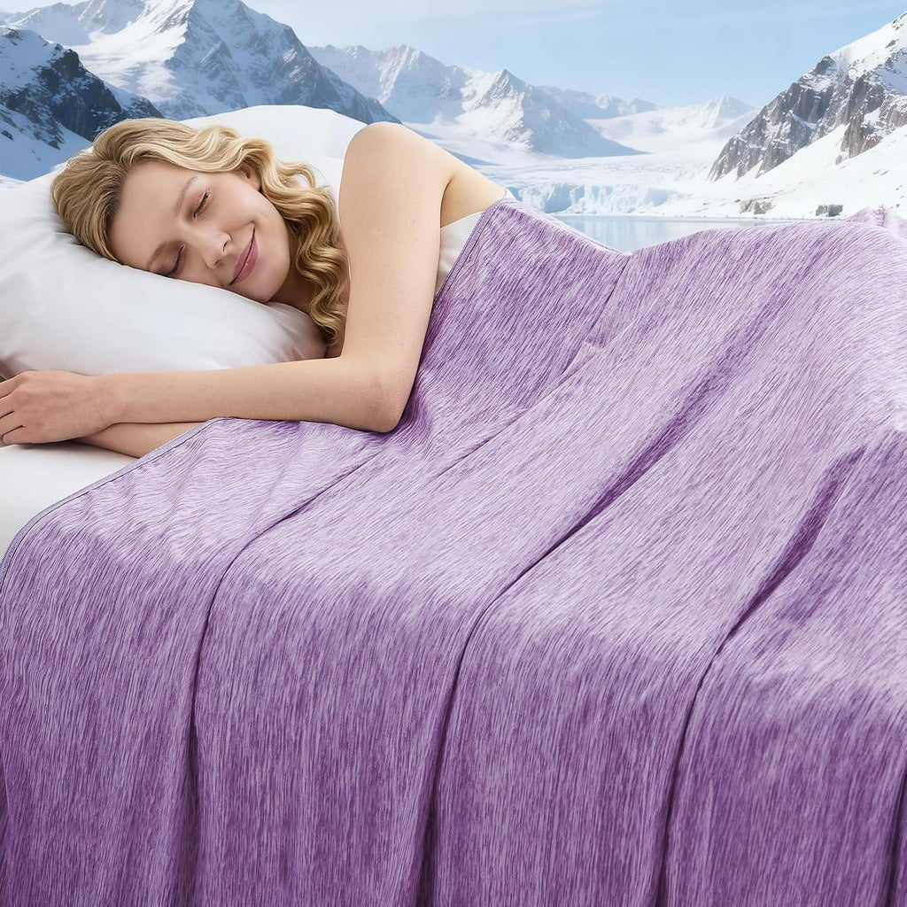 ChillWave Breathable Cooling Blanket For Hot Sleepers - Elesira
