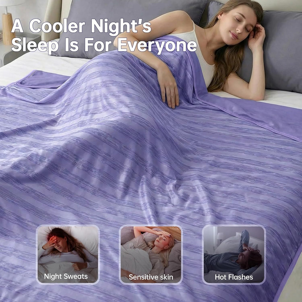 Manta refrescante Chill Comfort Arc-Chill, leve, para viagens de verão, para noites quentes - Elesira
