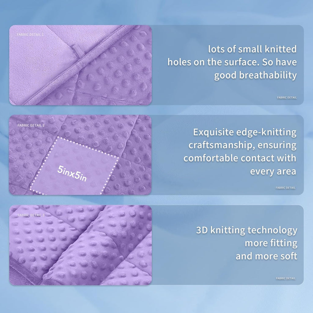 Dots Signature-vægtæppe med kølende mikrofiber til komfort året rundt – Elesira