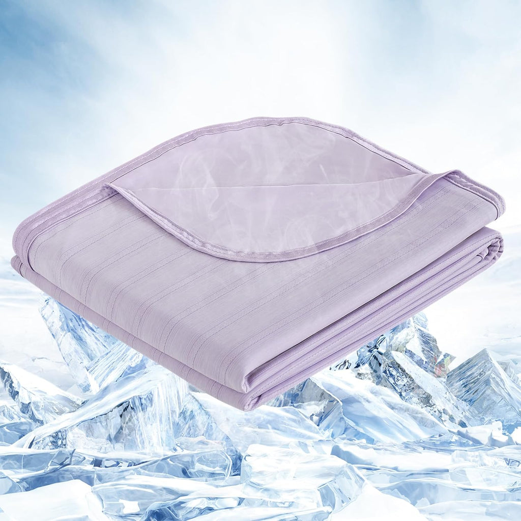 Cooling Blanket Lightweight Summer Comfort For Hot Sleepers And Night Sweats On Bed - Elesira