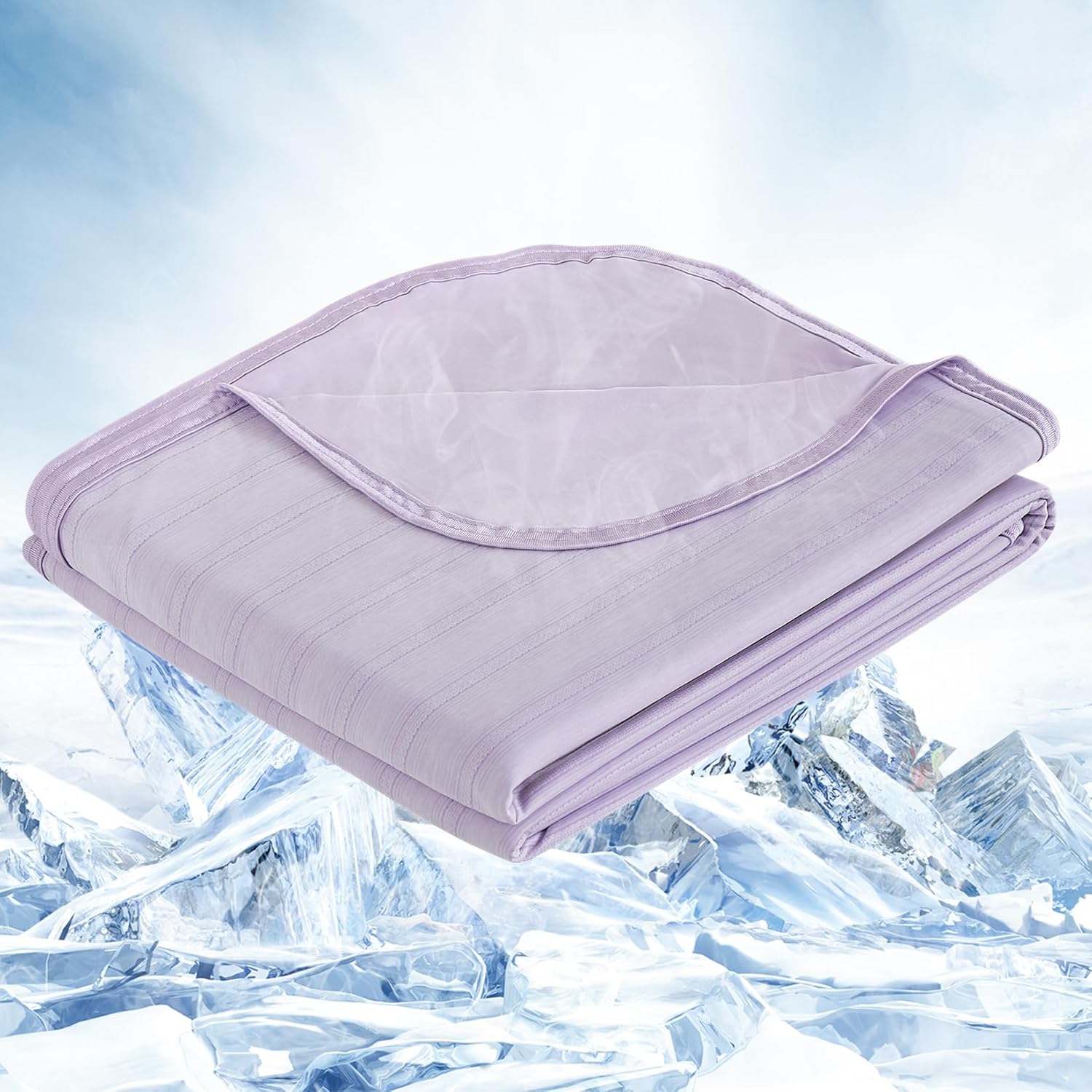 Cooling Blanket Lightweight Summer Comfort For Hot Sleepers And Night Sweats On Bed - Elesira