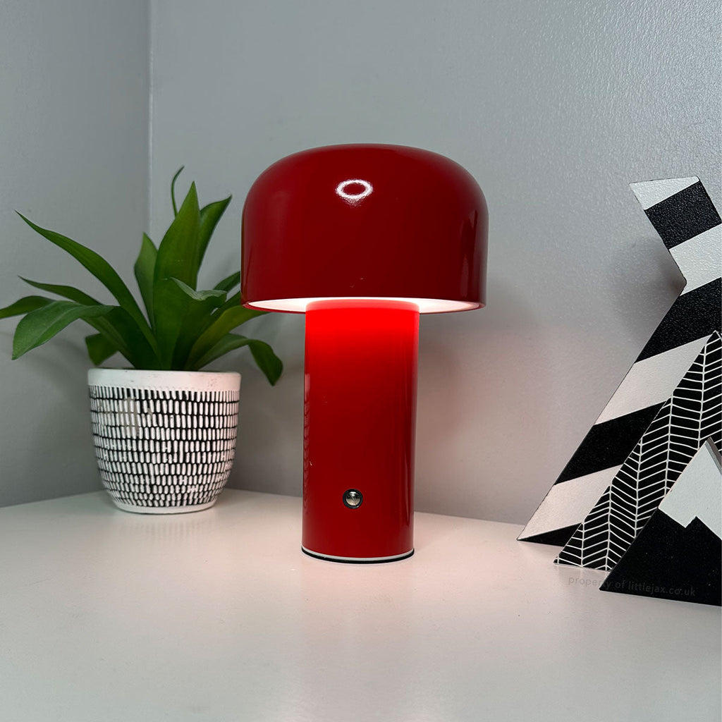 Elegancka nowoczesna bezprzewodowa lampa w kształcie grzybka | elesira