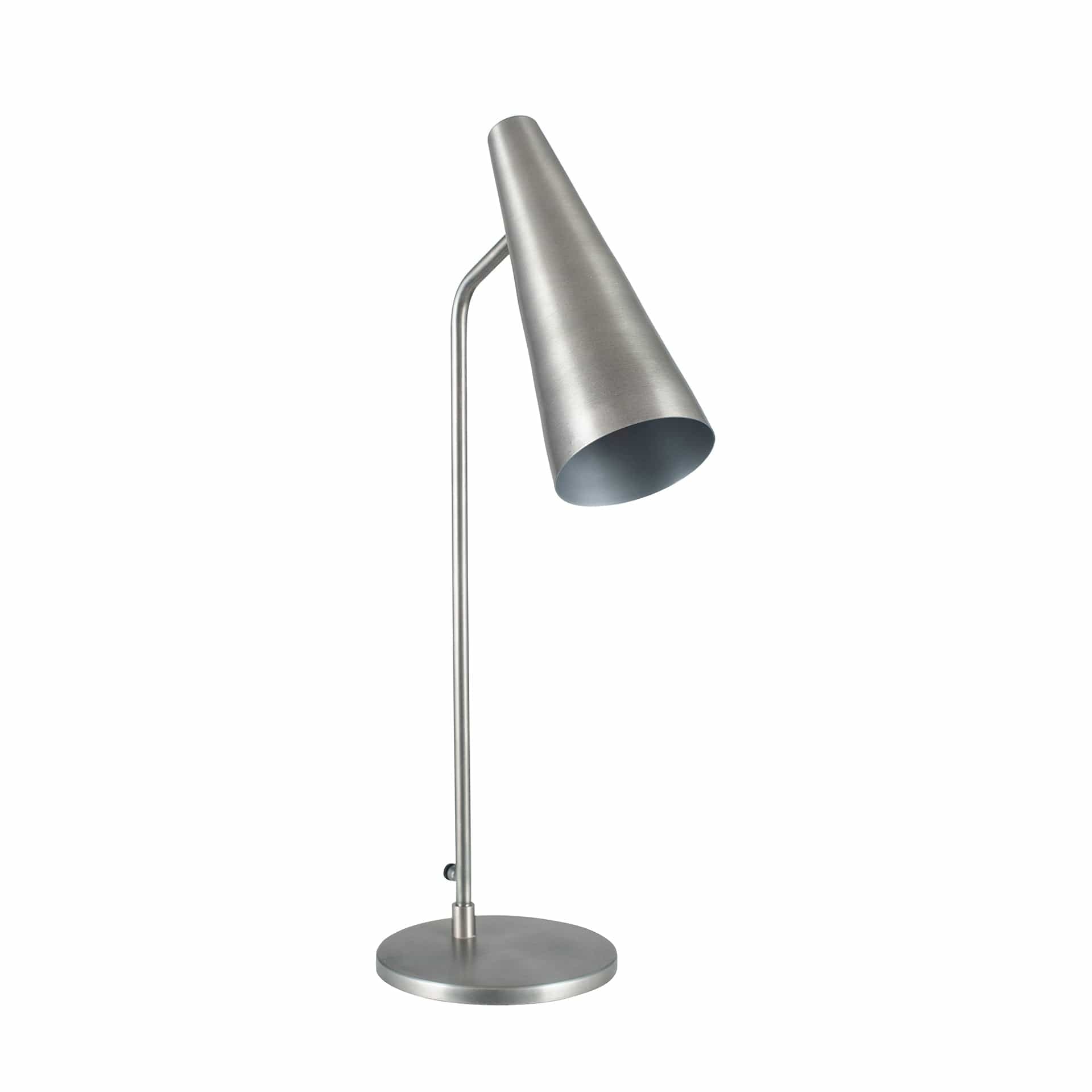 Alexa Antique Silver Conical Task Table Lamp | elesira