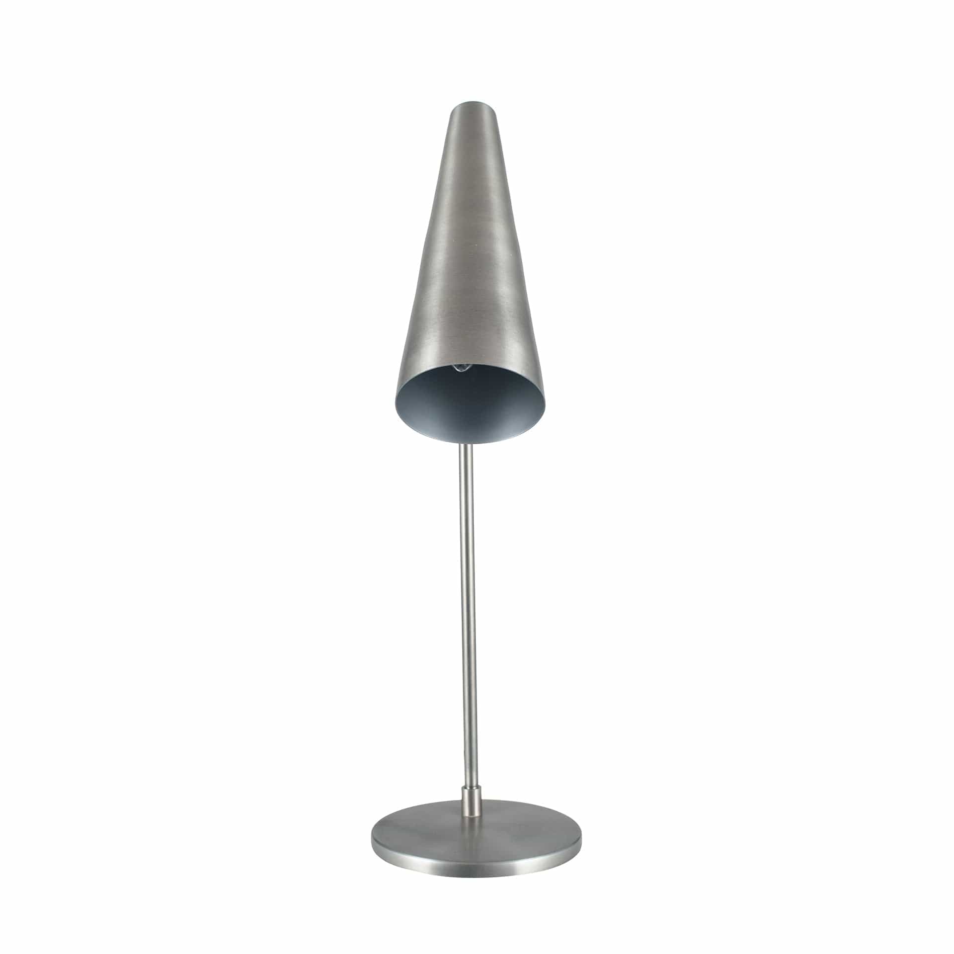 Alexa Antique Silver Conical Task Table Lamp | elesira