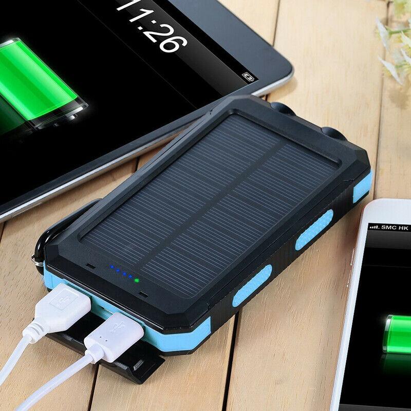 Baterie externă SolarFlex de 20000mAh, impermeabilă - Încărcător USB dublu | elesira