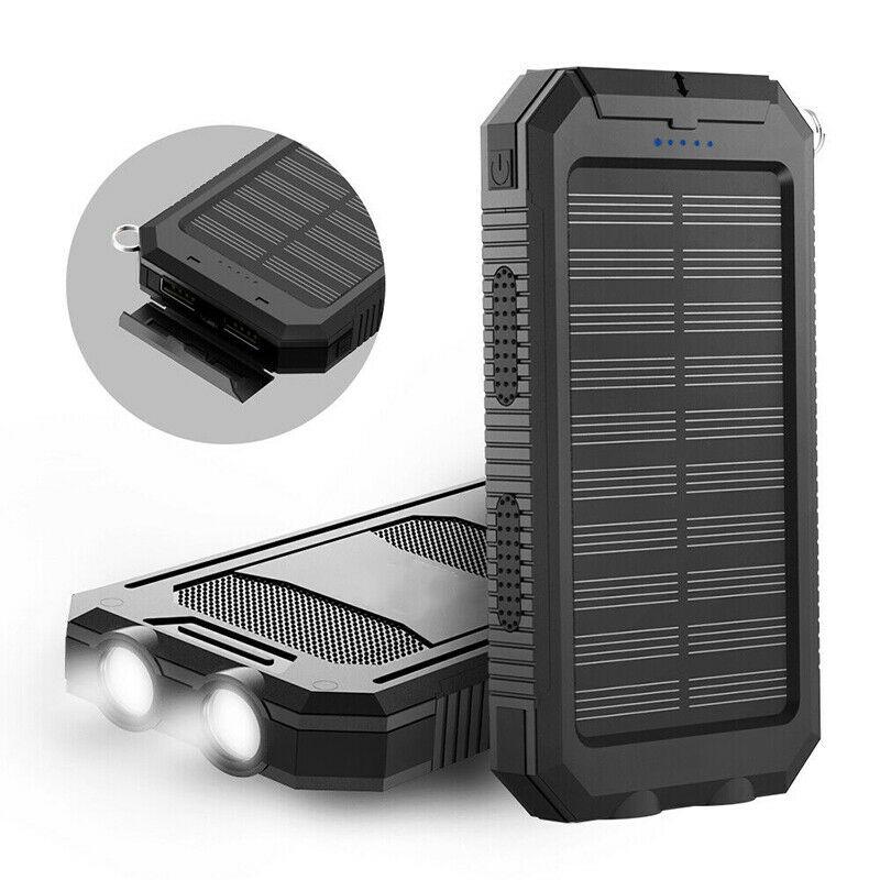 Baterie externă SolarFlex de 20000mAh, impermeabilă - Încărcător USB dublu | elesira