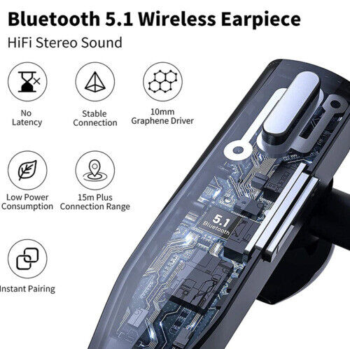 Kabelloses Bluetooth-Headset mit zwei Mikrofonen und Geräuschreduzierung | elesira