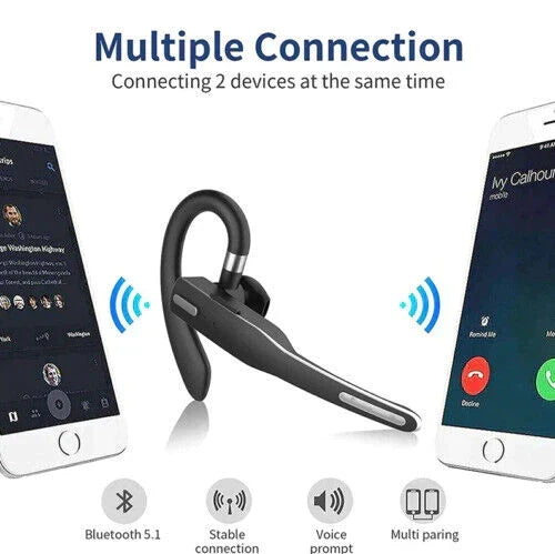 Kabelloses Bluetooth-Headset mit zwei Mikrofonen und Geräuschreduzierung | elesira