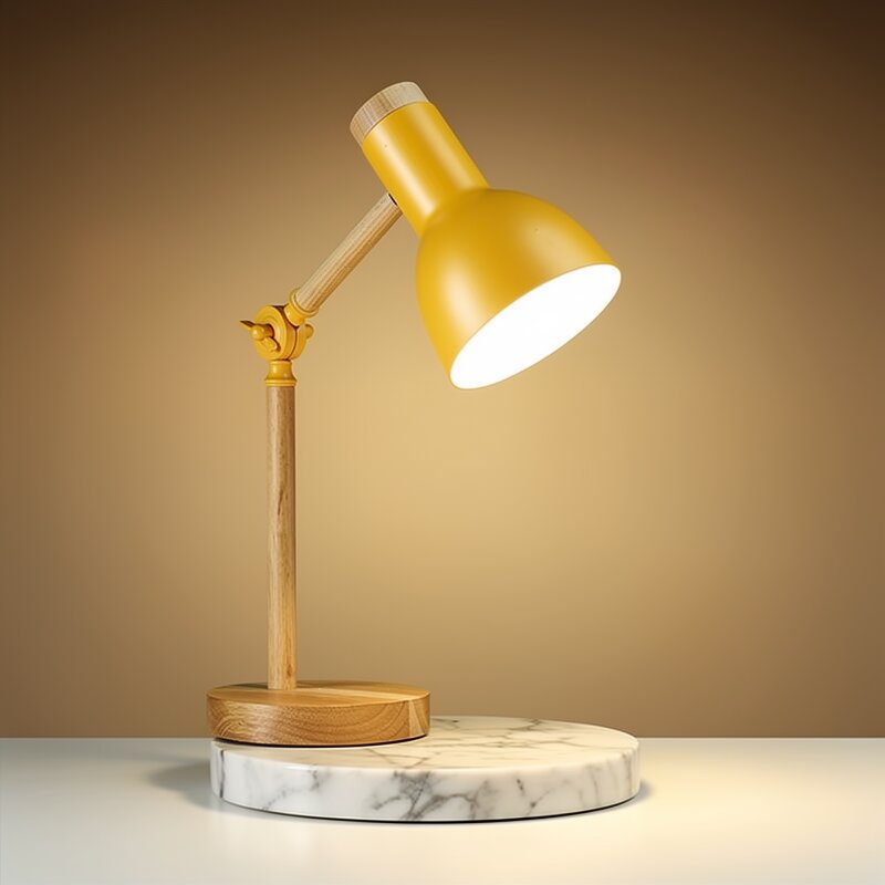 Wooden Desk Lamp - Adjustable Lighting for Any Space | elesira
