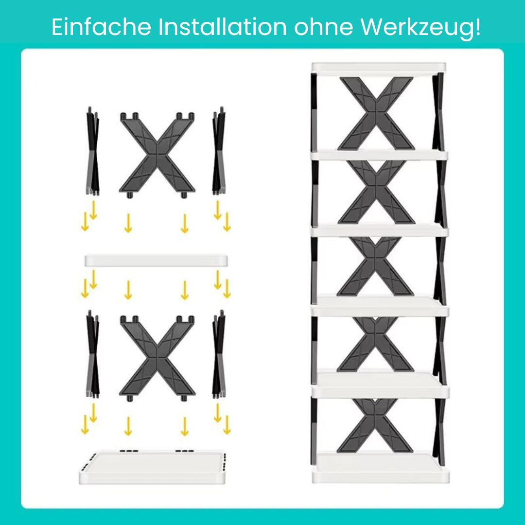 Slim Shoe Organizer - Vertical Shoe Rack for Space Saving | elesira