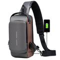 Waterproof and Theft-Resistant Shoulder Bag with USB Port | elesira