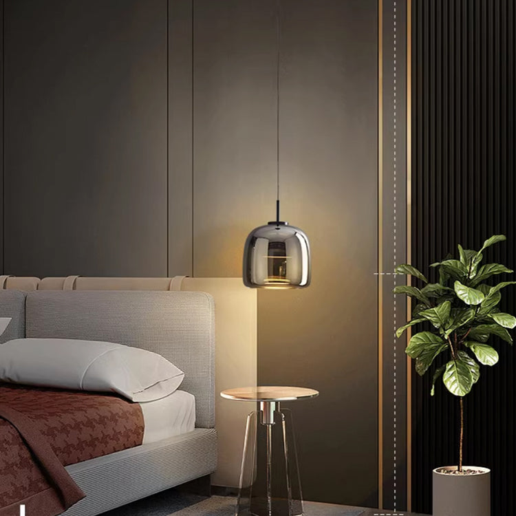 MidnightShine – Candeeiro suspenso de design em vidro preto | elesira