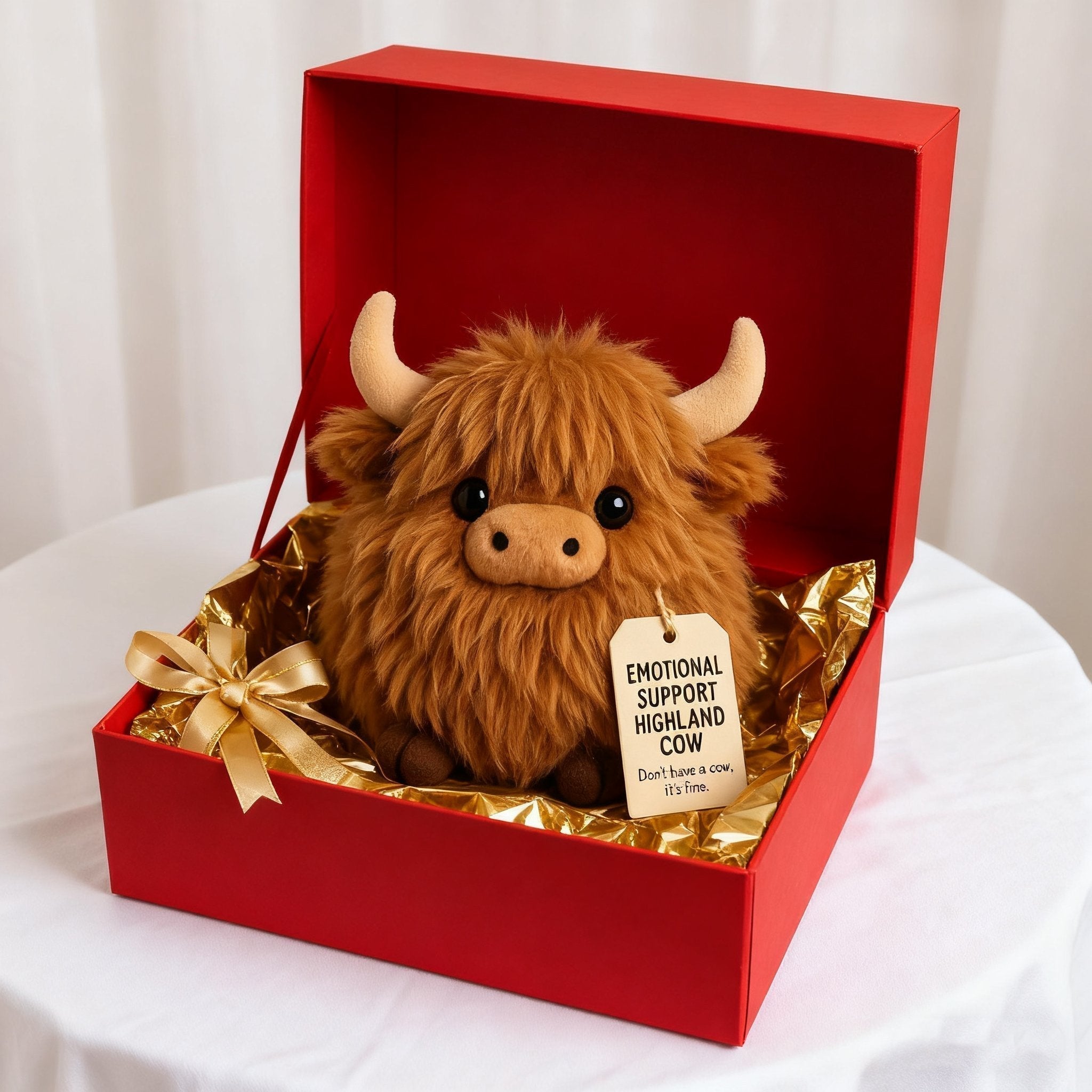 Soft Highland Cow Plush Toy – Comfort Companion | elesira