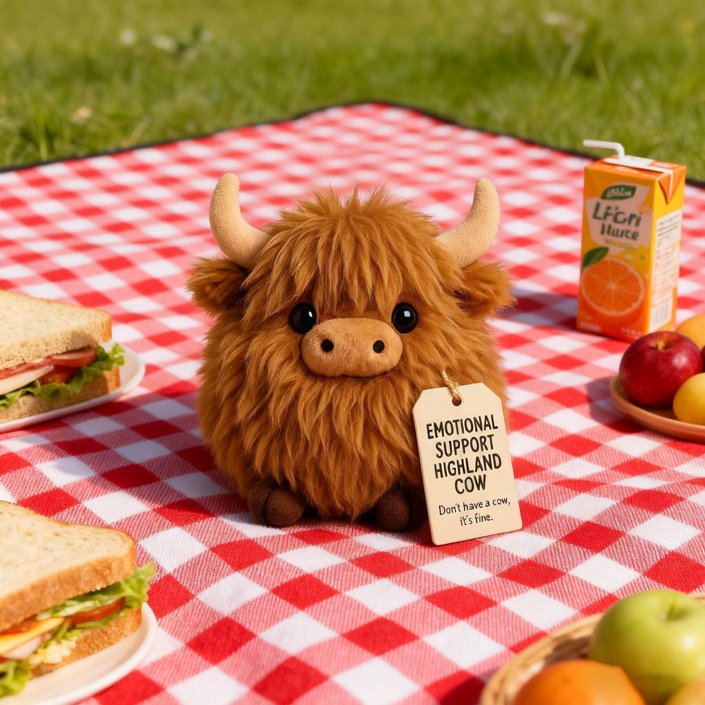 Soft Highland Cow Plush Toy – Comfort Companion | elesira