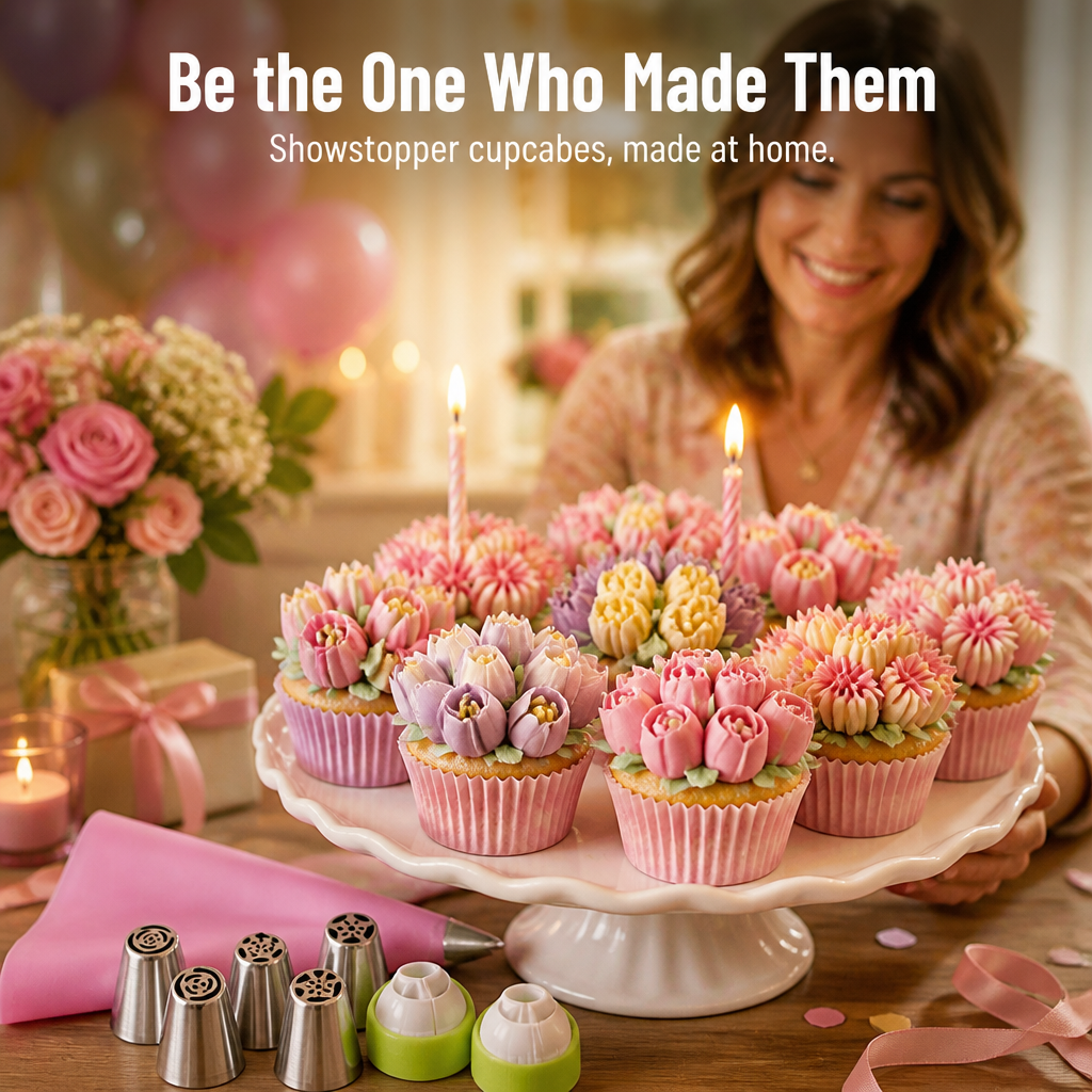 VividPetal | Réalisez des fleurs en crème au beurre dignes d’une pâtisserie en une simple pression | elesira