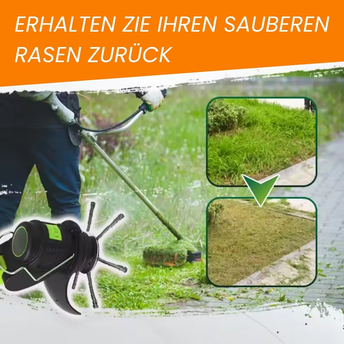 WeedBuster Pro: Testina efficiente per decespugliatore da giardino | elesira