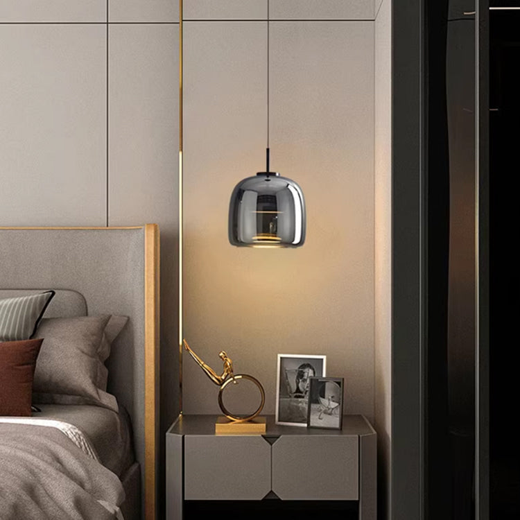 MidnightShine – Candeeiro suspenso de design em vidro preto | elesira