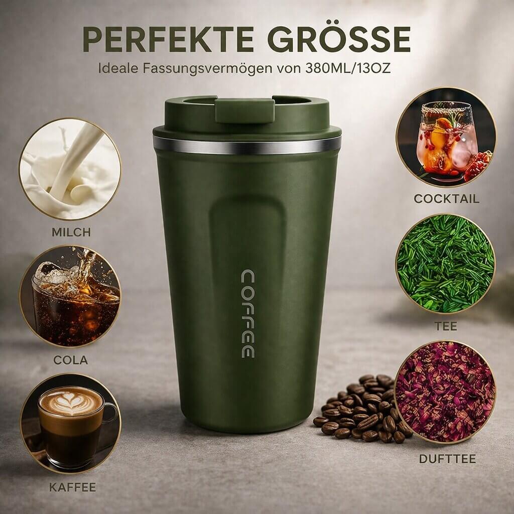 Mug de voyage intelligent avec affichage de la température - Articles de boisson en acier | elesira