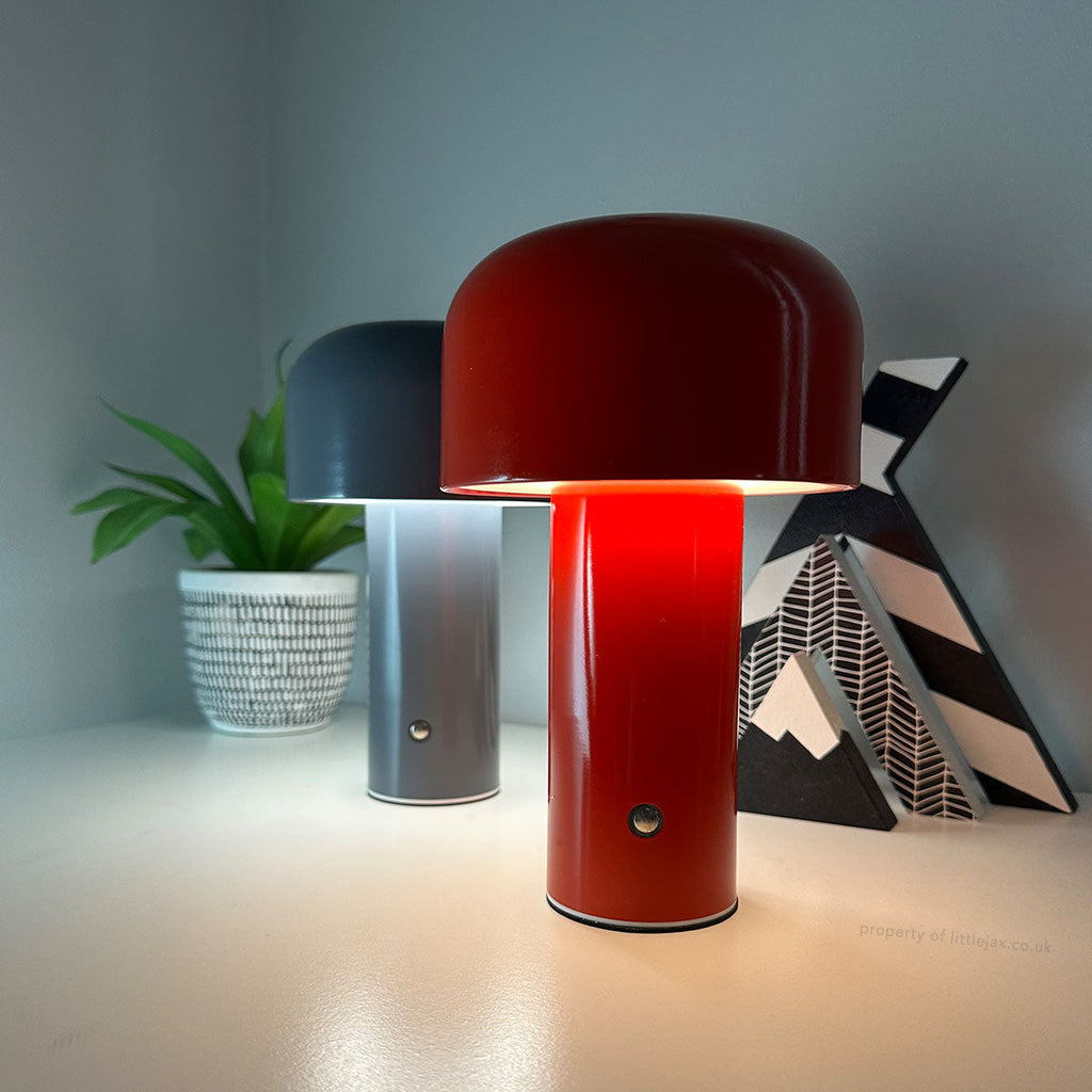 Elegancka nowoczesna bezprzewodowa lampa w kształcie grzybka | elesira