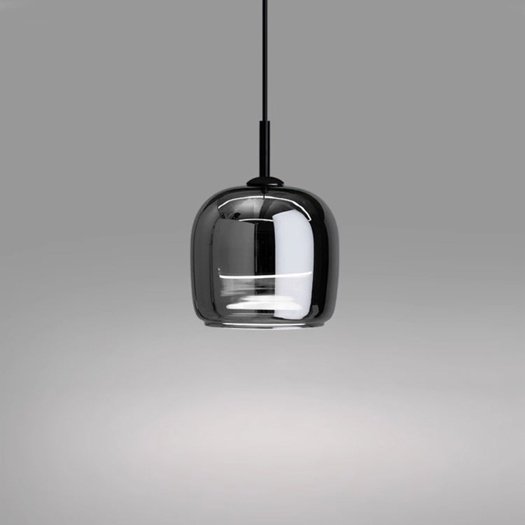 MidnightShine – Candeeiro suspenso de design em vidro preto | elesira