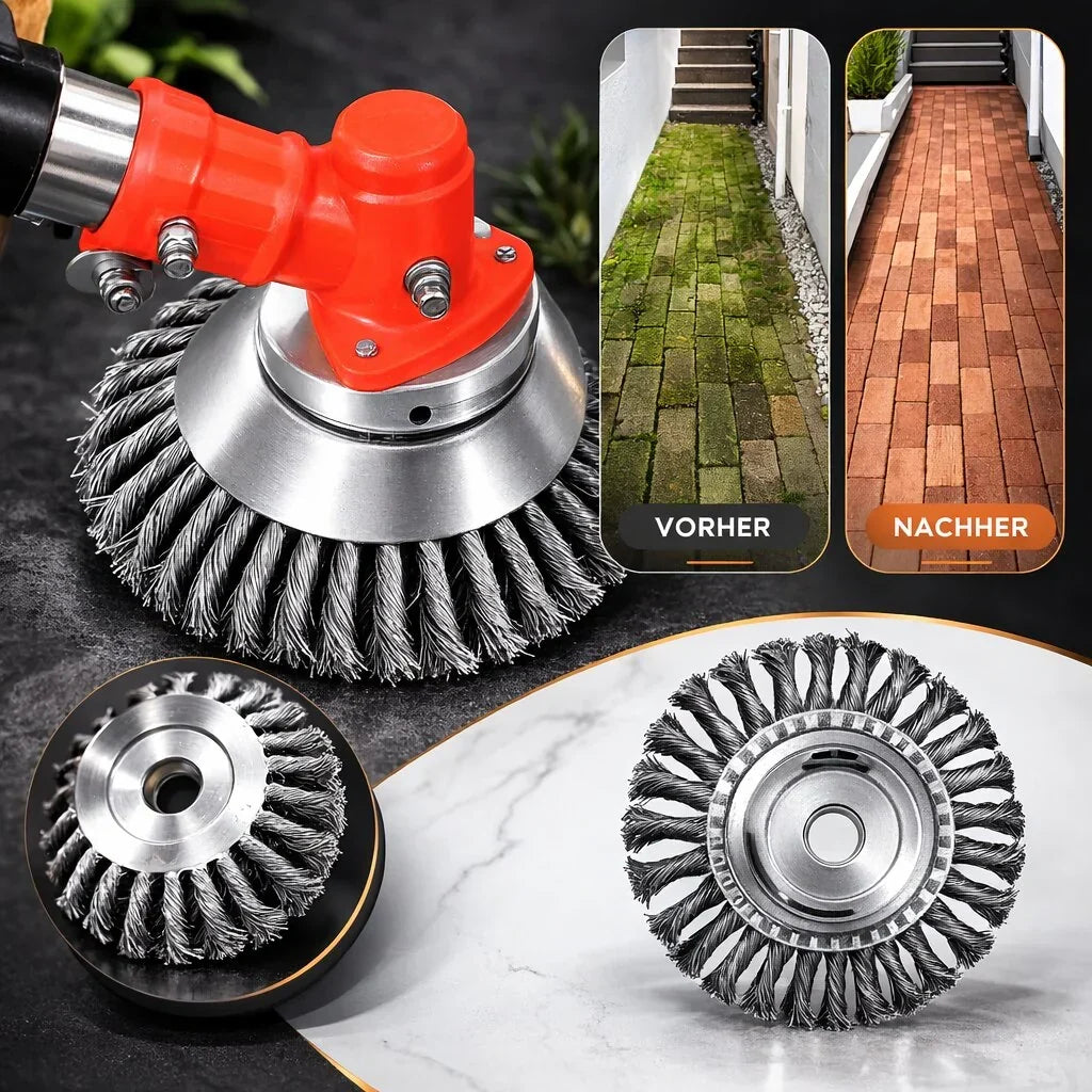 WeedMaster Pro - Ultimativer Unkrautentferner mit Stahlbürste | elesira