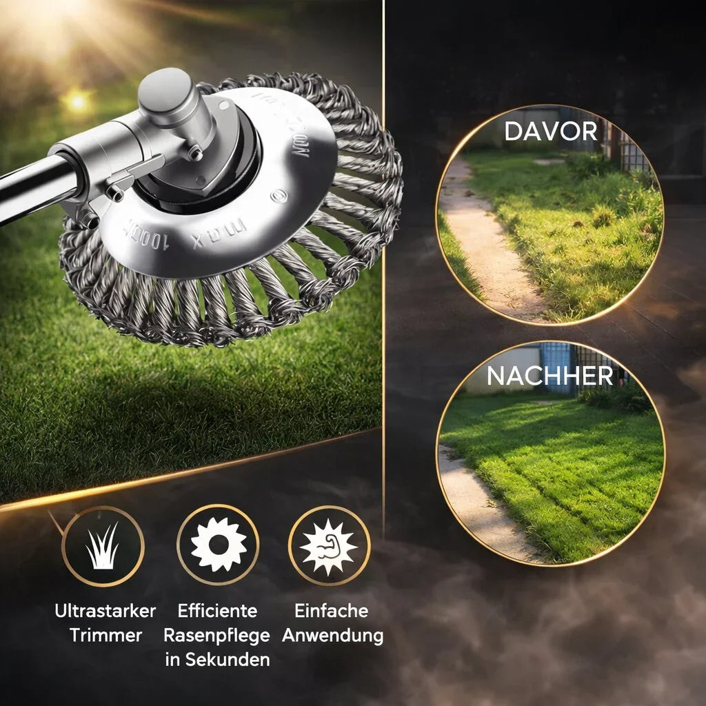 WeedMaster Pro - Ultimativer Unkrautentferner mit Stahlbürste | elesira