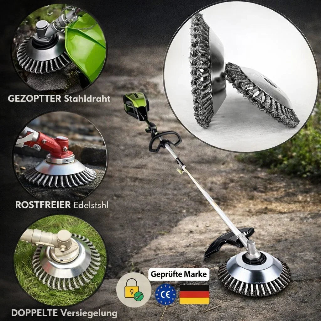 WeedMaster Pro - Ultimativer Unkrautentferner mit Stahlbürste | elesira