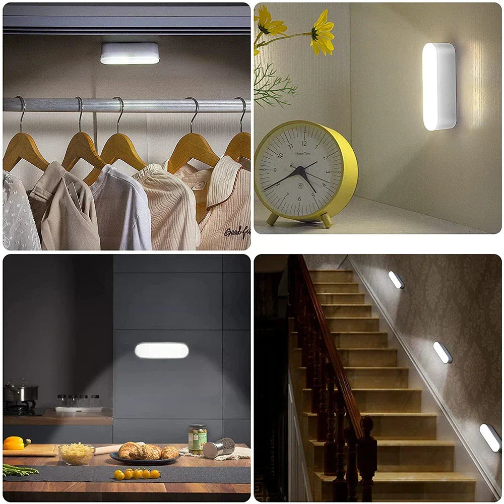 Smart Wireless Motion-Sensing Wall Light - Rechargeable Night Lamp | elesira
