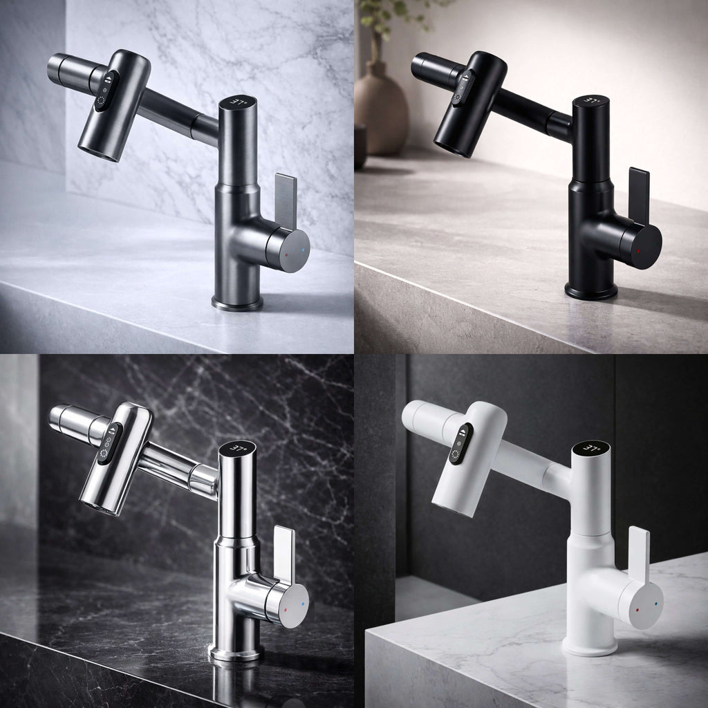Versatile Kitchen & Bathroom Faucet - Flexible Sink Mixer | elesira