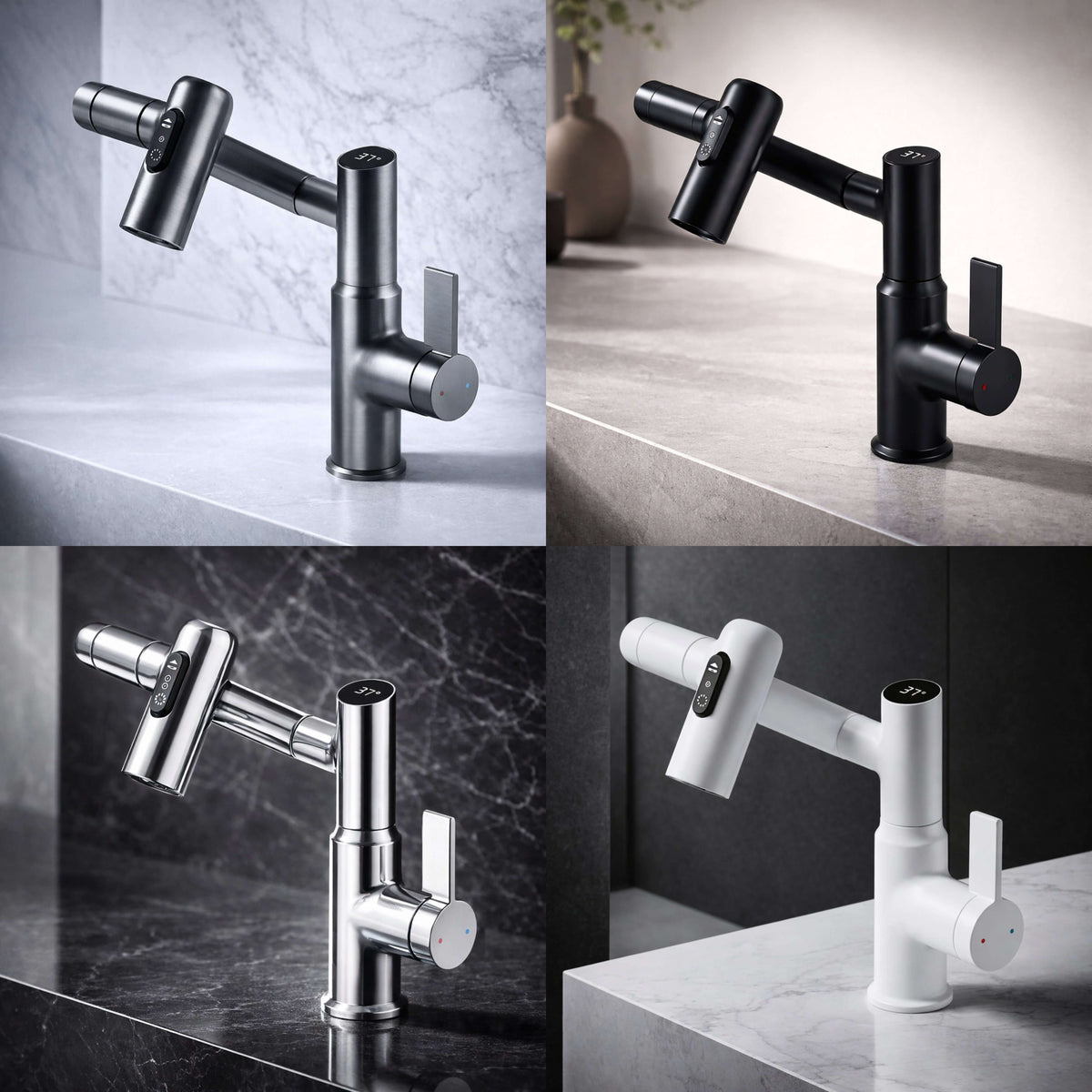 Versatile Kitchen & Bathroom Faucet - Flexible Sink Mixer | elesira